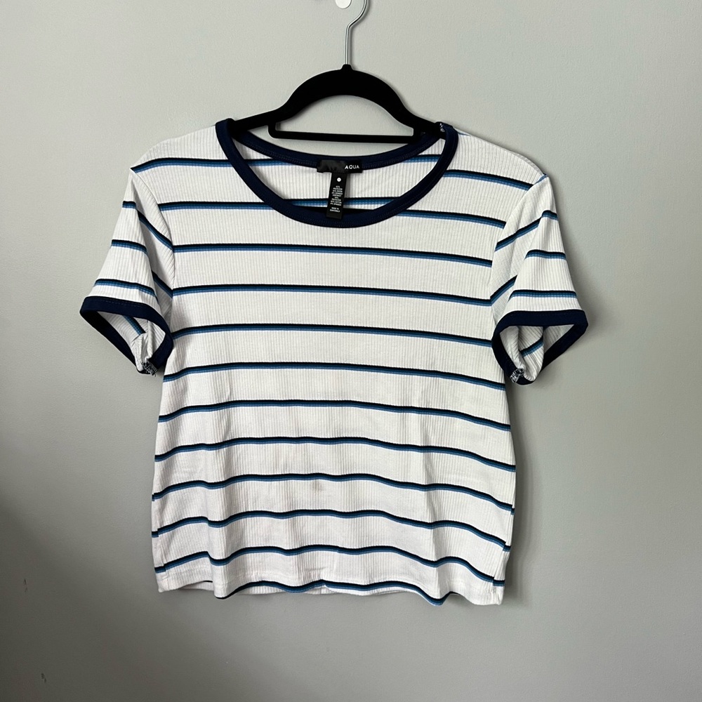 Striped Tee by Aqua
